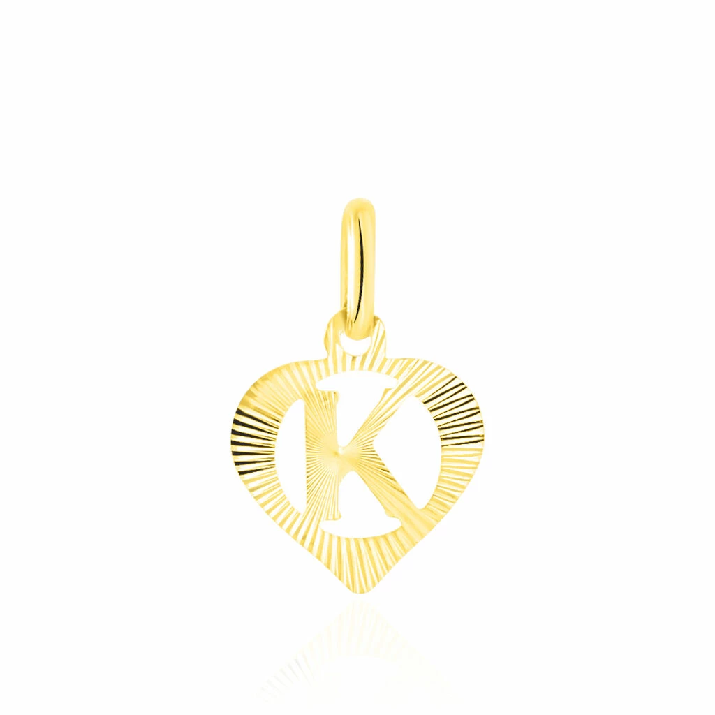 Histoire D'Or Pendentif Eudocie Coeur Lettre Or Jaune 3 Histoire D'Or Pendentif Eudocie Coeur Lettre Or Jaune
