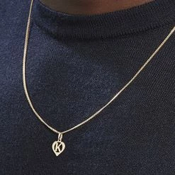 Histoire D'Or Pendentif Eudocie Coeur Lettre Or Jaune 11 Histoire D'Or Pendentif Eudocie Coeur Lettre Or Jaune -Boucles d'Oreilles Soldes B3PMJW0192 model1