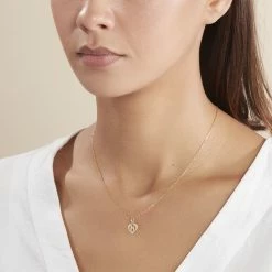 Histoire D'Or Pendentif Eudocie Coeur Lettre Or Jaune 10 Histoire D'Or Pendentif Eudocie Coeur Lettre Or Jaune -Boucles d'Oreilles Soldes B3PMJW0195 model2