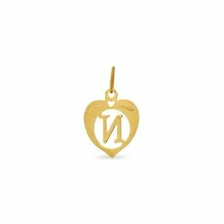 Histoire D'Or Pendentif Eudocie Coeur Lettre Or Jaune 9 Histoire D'Or Pendentif Eudocie Coeur Lettre Or Jaune -Boucles d'Oreilles Soldes B3PMJW0195 view2