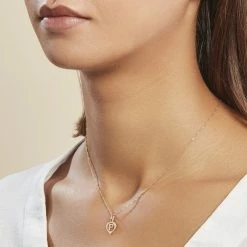 Histoire D'Or Pendentif Eudocie Coeur Lettre Or Jaune -Boucles d'Oreilles Soldes B3PMJW0196 model0