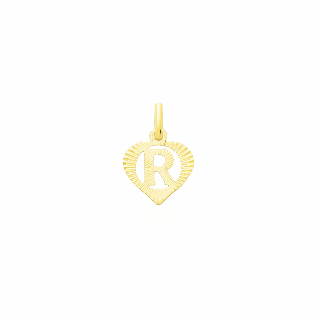 Histoire D'Or Pendentif Eudocie Coeur Lettre Or Jaune 3 Histoire D'Or Pendentif Eudocie Coeur Lettre Or Jaune