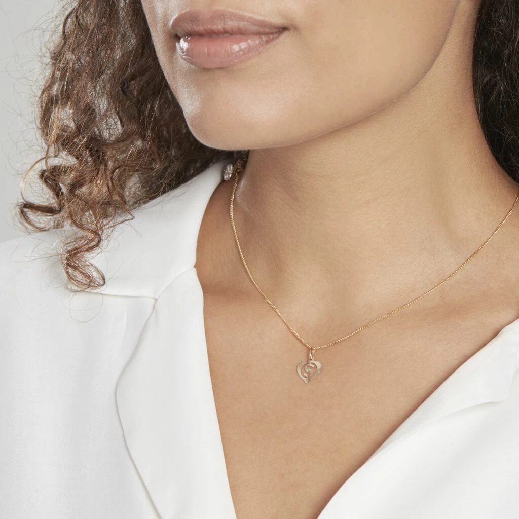 Histoire D'Or Pendentif Eudocie Coeur Lettre Or Jaune 6 Histoire D'Or Pendentif Eudocie Coeur Lettre Or Jaune – Image 4