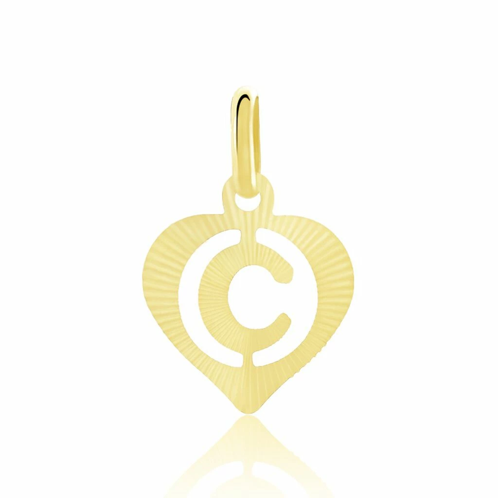 Histoire D'Or Pendentif Eudocie Coeur Lettre Or Jaune 3 Histoire D'Or Pendentif Eudocie Coeur Lettre Or Jaune