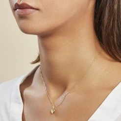 Histoire D'Or Pendentif Eudocie Coeur Lisse Or Jaune -Boucles d'Oreilles Soldes B3PMJW0914 model0