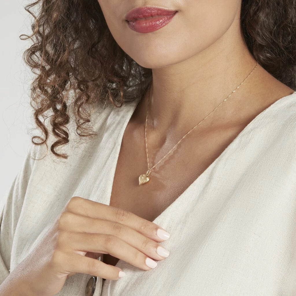 Histoire D'Or Pendentif Eudocie Coeur Mat Et Brillant Or Jaune 5 Histoire D'Or Pendentif Eudocie Coeur Mat Et Brillant Or Jaune – Image 3