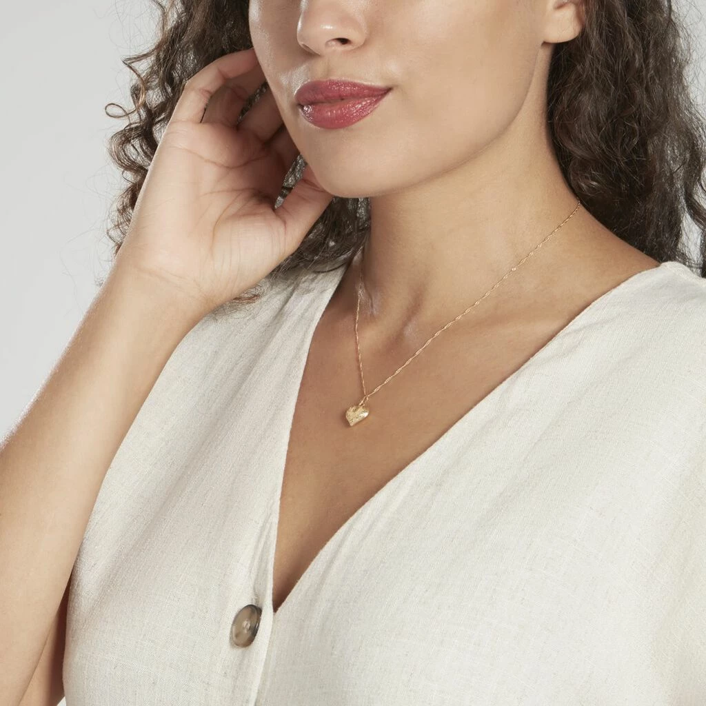 Histoire D'Or Pendentif Eudocie Coeur Mat Et Brillant Or Jaune 6 Histoire D'Or Pendentif Eudocie Coeur Mat Et Brillant Or Jaune – Image 4