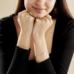 Histoire D'Or Bracelet Iella Argent Bicolore -Boucles d'Oreilles Soldes FABF2W2001 model0