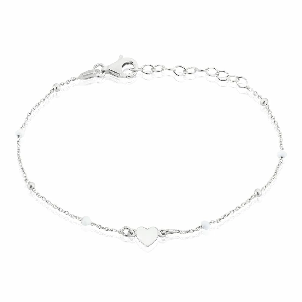 Histoire D'Or Bracelet Argent Blanc Augustine 3 Histoire D'Or Bracelet Argent Blanc Augustine