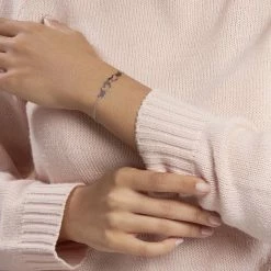 Histoire D'Or Bracelet Vanilla Argent Blanc -Boucles d'Oreilles Soldes FABFBW00ZH model0