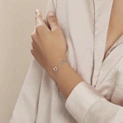 Histoire D'Or Bracelet Suzy Argent Blanc -Boucles d'Oreilles Soldes FABFBW00ZK model0