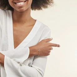 Histoire D'Or Bracelet Argent Blanc Gyoso -Boucles d'Oreilles Soldes FABFBW014P model1