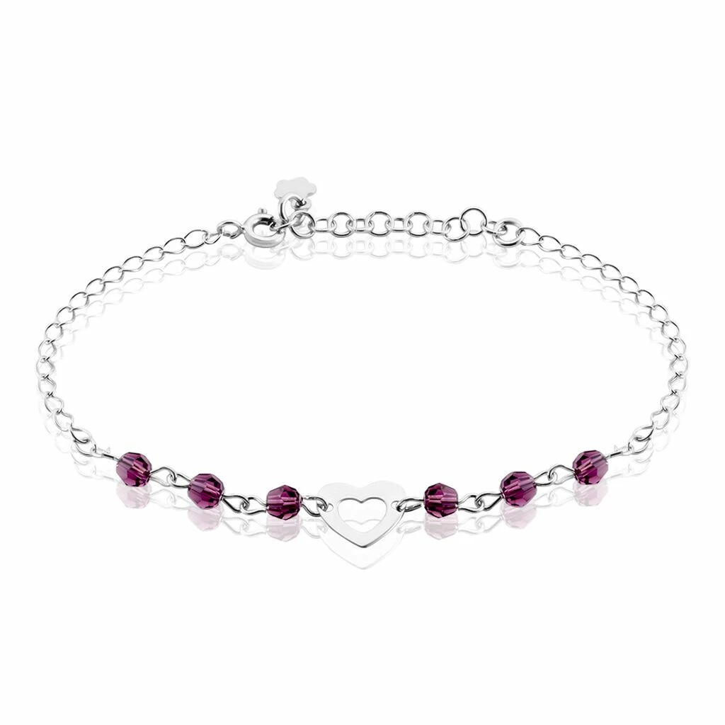 Histoire D'Or Bracelet Hazan Argent Blanc Pierre De Synthese 3 Histoire D'Or Bracelet Hazan Argent Blanc Pierre De Synthese