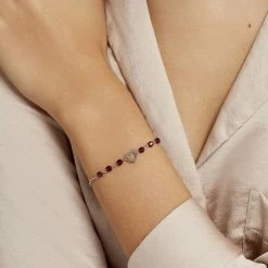 Histoire D'Or Bracelet Hazan Argent Blanc Pierre De Synthese 9 Histoire D'Or Bracelet Hazan Argent Blanc Pierre De Synthese -Boucles d'Oreilles Soldes FABFBXI031 model1