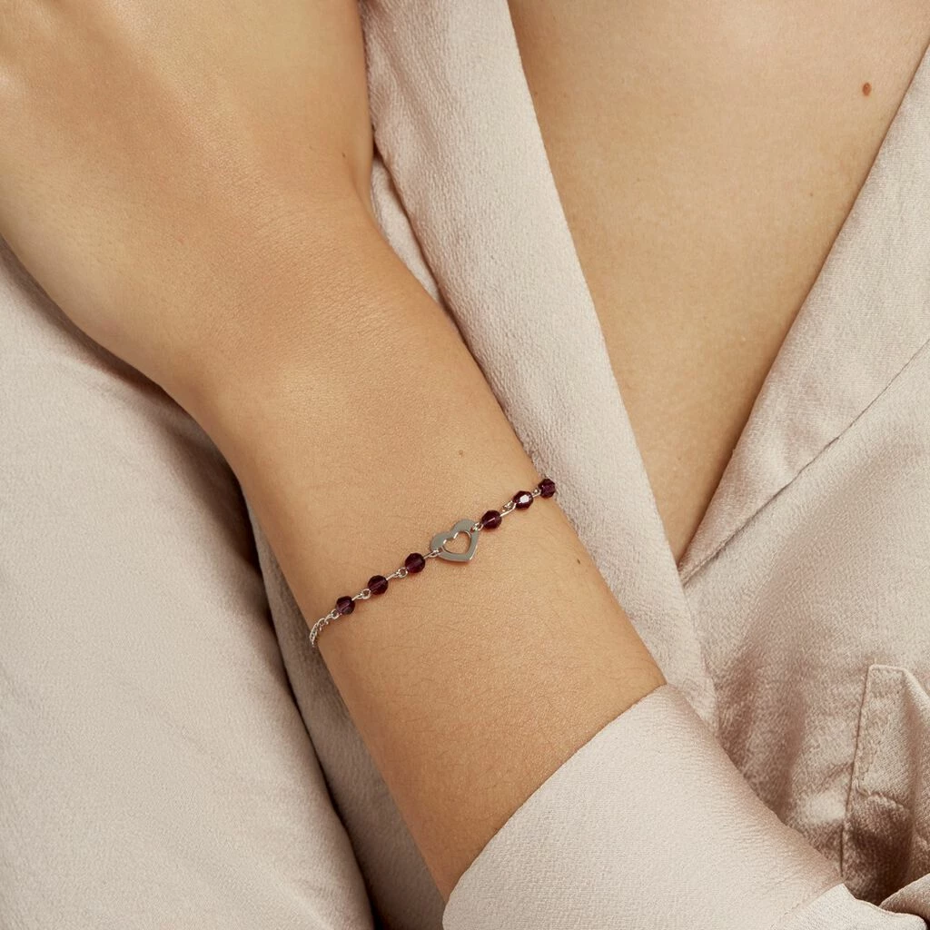 Histoire D'Or Bracelet Hazan Argent Blanc Pierre De Synthese 6 Histoire D'Or Bracelet Hazan Argent Blanc Pierre De Synthese – Image 4