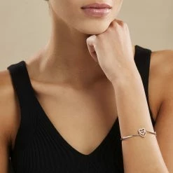 Histoire D'Or Bracelet Jonc Veronike Argent Blanc Oxyde De Zirconium -Boucles d'Oreilles Soldes FABFBZW01I model0