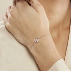 Histoire D'Or Bracelet Guilia Argent Blanc Oxyde De Zirconium -Boucles d'Oreilles Soldes FABFBZW04X model1