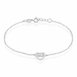 Histoire D'Or Bracelet Delicata Argent Blanc Oxyde De Zirconium