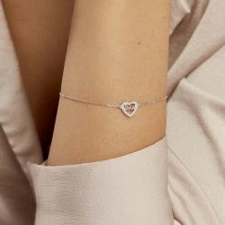 Histoire D'Or Bracelet Delicata Argent Blanc Oxyde De Zirconium -Boucles d'Oreilles Soldes FABFBZW0AZ model1