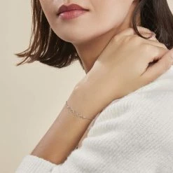 Histoire D'Or Bracelet Love Love Argent Blanc Oxyde De Zirconium 9 Histoire D'Or Bracelet Love Love Argent Blanc Oxyde De Zirconium -Boucles d'Oreilles Soldes FABFBZW467 model0