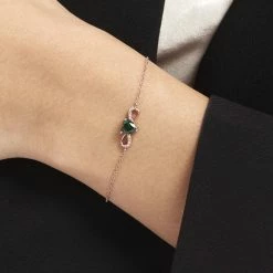 Histoire D'Or Bracelet Argent Rose Atieno Oxyde De Zirconium -Boucles d'Oreilles Soldes FABFRZV001 model1