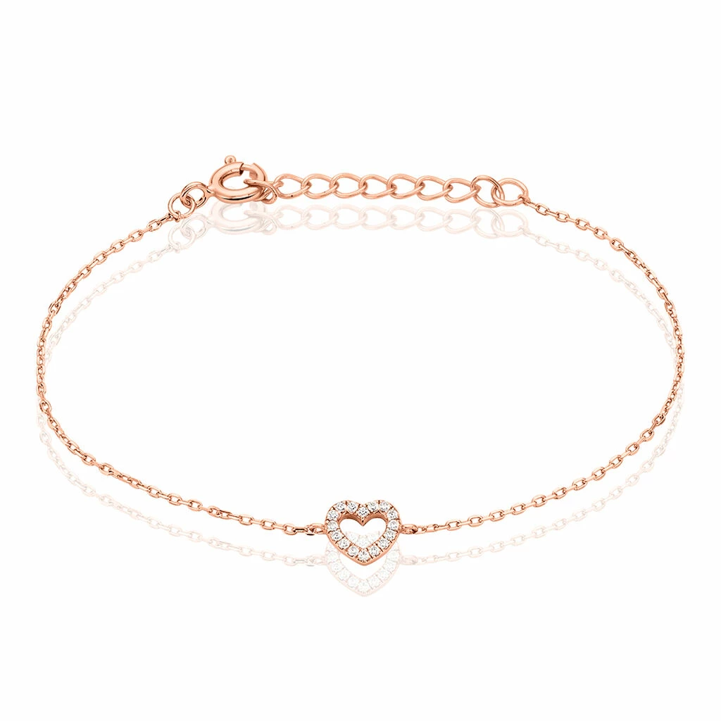 Histoire D'Or Bracelet Phanie Argent Rose Oxyde De Zirconium 3 Histoire D'Or Bracelet Phanie Argent Rose Oxyde De Zirconium