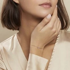 Histoire D'Or Bracelet Phanie Argent Rose Oxyde De Zirconium 7 Histoire D'Or Bracelet Phanie Argent Rose Oxyde De Zirconium -Boucles d'Oreilles Soldes FABFRZW096 model0