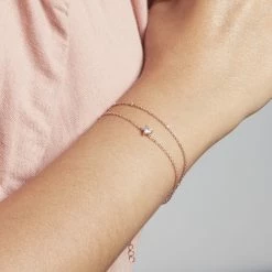 Histoire D'Or Bracelet Serres Argent Rose Oxyde De Zirconium -Boucles d'Oreilles Soldes FABFRZW160 model1