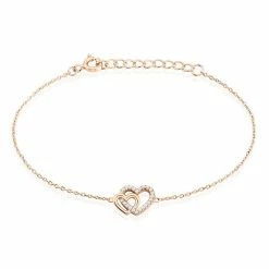 Histoire D'Or Bracelet Donatiane Argent Rose Oxyde De Zirconium