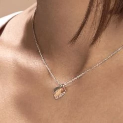 Histoire D'Or Collier Iella Argent Bicolore -Boucles d'Oreilles Soldes FACF2W1001 model1