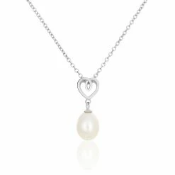 Histoire D'Or Collier Miley Argent Blanc Perle De Culture