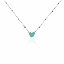 Histoire D'Or Collier Argent Blanc Augustine