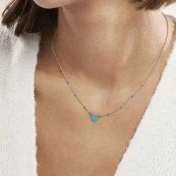 Histoire D'Or Collier Argent Blanc Augustine -Boucles d'Oreilles Soldes FACFBW0008 model0