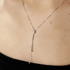 Histoire D'Or Collier Leandra Argent Blanc 9 Histoire D'Or Collier Leandra Argent Blanc -Boucles d'Oreilles Soldes FACFBW00I5 model1