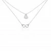 Histoire D'Or Collier Argent Blanc Laux