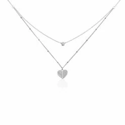 Histoire D'Or Collier Argent Meurig Oxydes De Zirconium