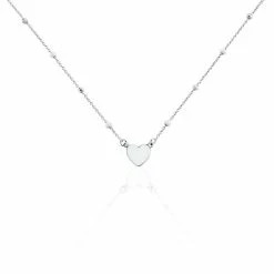 Histoire D'Or Collier Argent Blanc Augustine