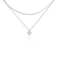 Histoire D'Or Collier Argent Blanc Sapphira