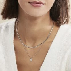 Histoire D'Or Collier Argent Blanc Sapphira -Boucles d'Oreilles Soldes FACFBW01F9 model0