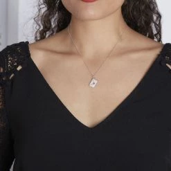 Histoire D'Or Collier Geoffrey Argent Oxydes De Zirconium -Boucles d'Oreilles Soldes FACFBZR042 model0