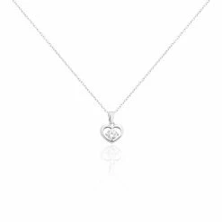 Histoire D'Or Collier Nalan Argent Blanc Oxyde De Zirconium