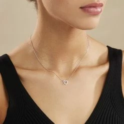 Histoire D'Or Collier Delicata Argent Blanc Oxyde De Zirconium -Boucles d'Oreilles Soldes FACFBZW14Q model0