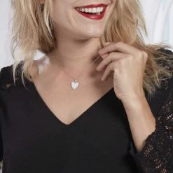 Histoire D'Or Collier Corazon Argent Blanc Oxyde De Zirconium -Boucles d'Oreilles Soldes FACFBZW1NR model1