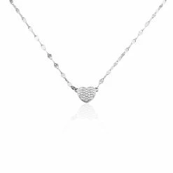 Histoire D'Or Collier Argent Blanc Varinia Oxydes De Zirconium