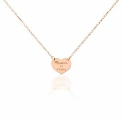 Histoire D'Or Collier Betie Argent Rose