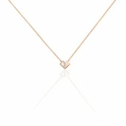 Histoire D'Or Collier Rossana Argent Rose Pierre De Synthese
