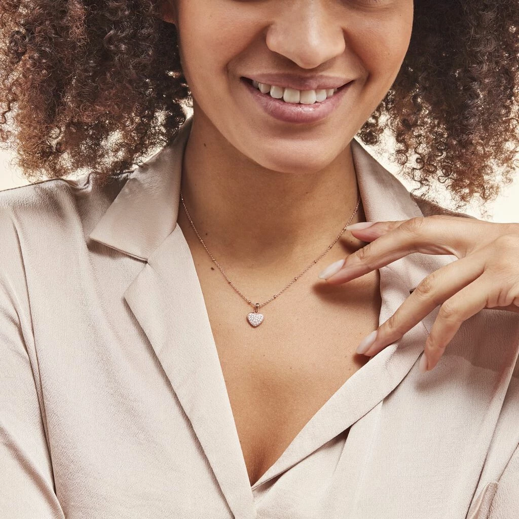 Histoire D'Or Collier Pascual Argent Met Rose Oxyde De Zirconium 5 Histoire D'Or Collier Pascual Argent Met Rose Oxyde De Zirconium – Image 3