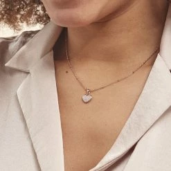 Histoire D'Or Collier Pascual Argent Met Rose Oxyde De Zirconium 9 Histoire D'Or Collier Pascual Argent Met Rose Oxyde De Zirconium -Boucles d'Oreilles Soldes FACFRZW369 model1