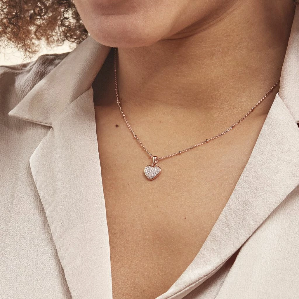 Histoire D'Or Collier Pascual Argent Met Rose Oxyde De Zirconium 6 Histoire D'Or Collier Pascual Argent Met Rose Oxyde De Zirconium – Image 4