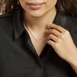 Histoire D'Or Collier Argent Rose Varinia Oxydes De Zirconium 8 Histoire D'Or Collier Argent Rose Varinia Oxydes De Zirconium -Boucles d'Oreilles Soldes FACFRZW372 model0